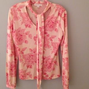Banana Republic 💯 Silk Floral Top